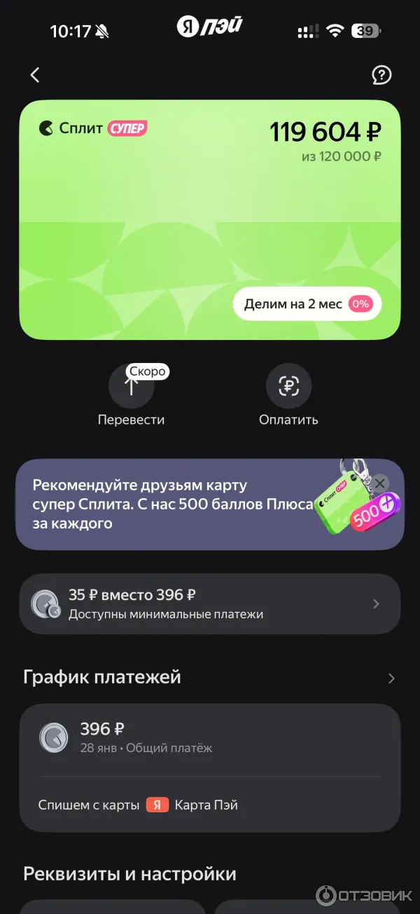 Карта сплита