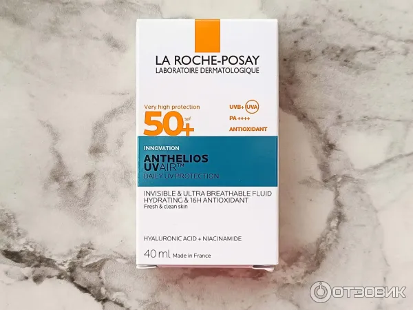 Легкий солнцезащитный флюид для лица La Roche-Posay Anthelios Uvair SPF50 PA
