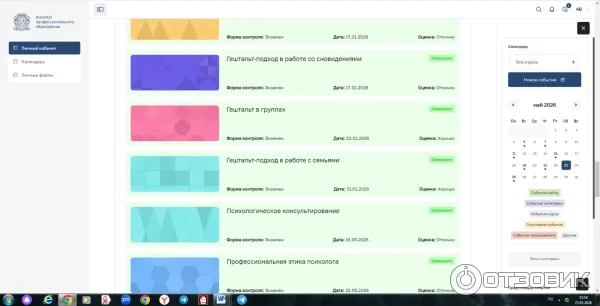 Окончила все обучение по программе Гештальт-терапия в практике психолога
