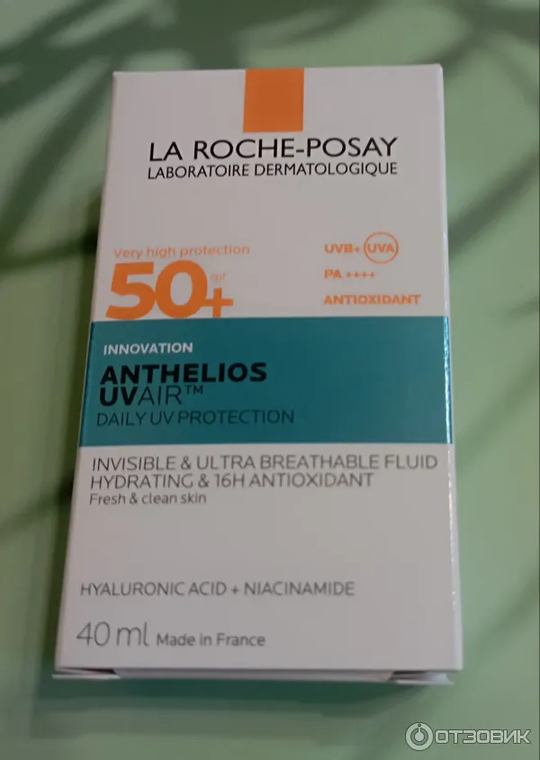 Легкий солнцезащитный флюид для лица La Roche-Posay Anthelios Uvair SPF50 PA