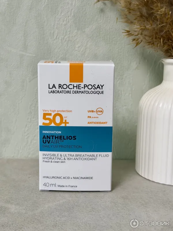 Легкий солнцезащитный флюид для лица La Roche-Posay Anthelios Uvair SPF50PA фото