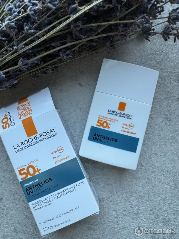 Легкий солнцезащитный флюид для лица La Roche-Posay Anthelios Uvair SPF50PA фото