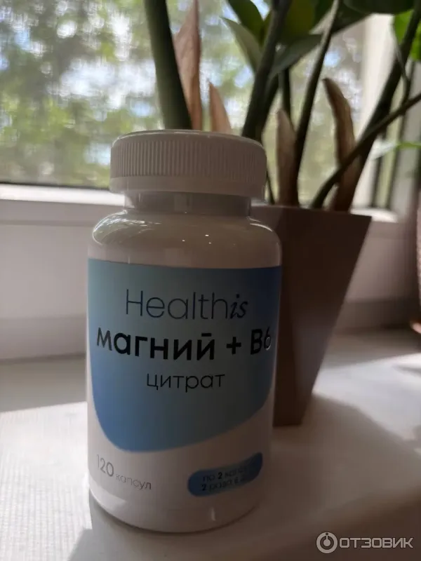 БАД HealthIs Магний цитрат с витамином В6 фото