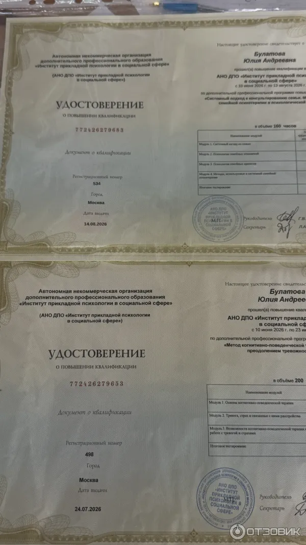 АНО ДПО Институт прикладной психологии в социальной сфере (Россия, Москва) фото